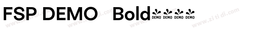 FSP DEMO   Bold字体转换
